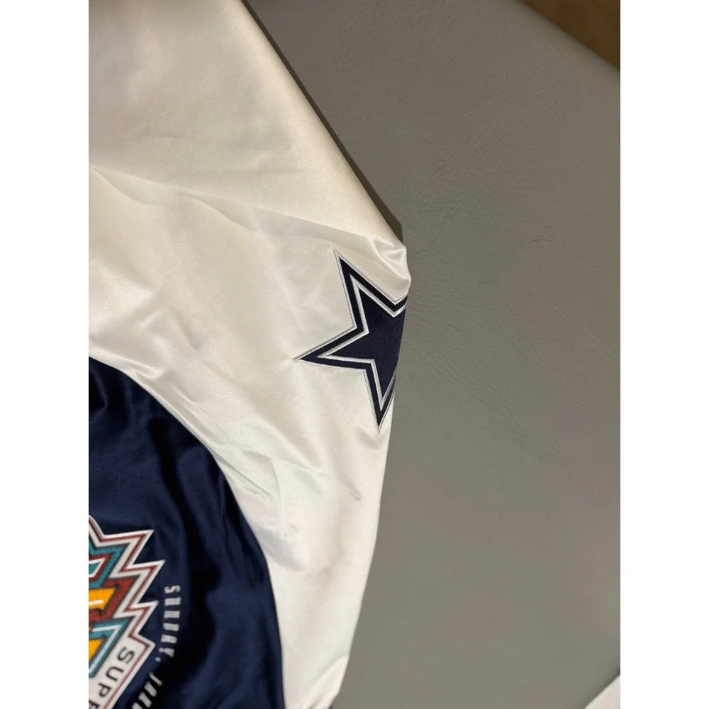 Mitchell & Ness Dallas Cowboys Jacket Mens XL Blue NEW Satin Varsity Throwback